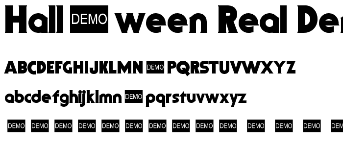 Halloween Real DEMO font